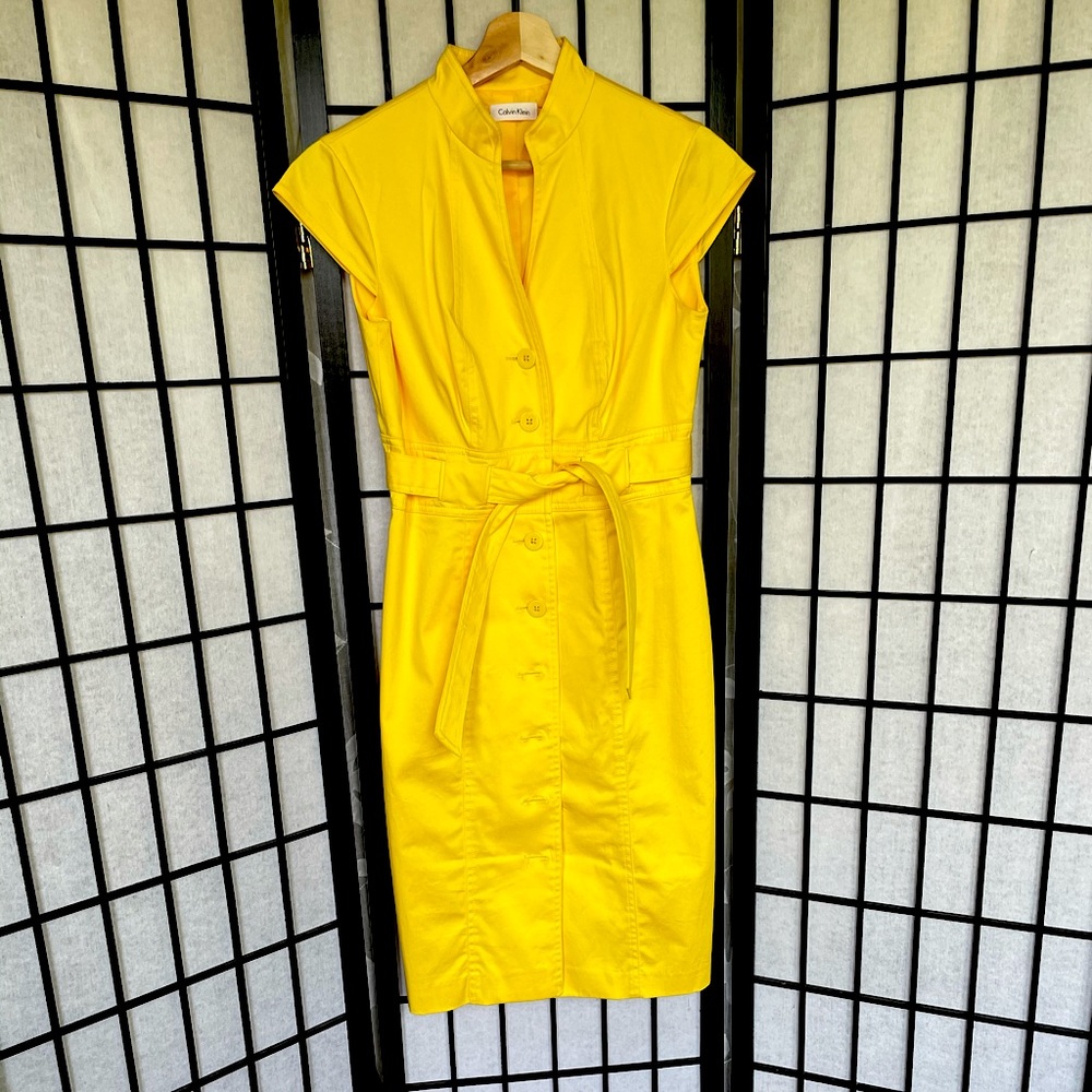 Calvin Klein Tie Waist Dress